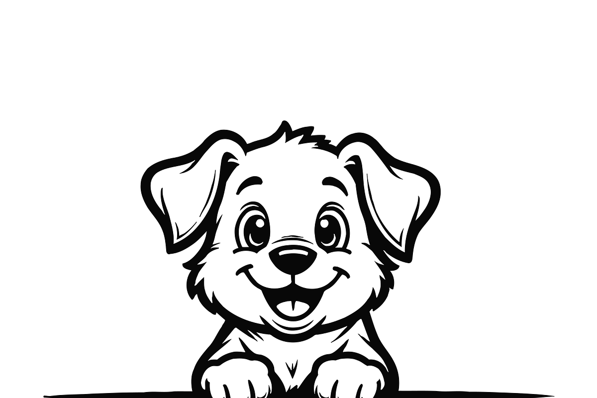 Adorable Puppy Clipart, an Object Illustration by CarWrap design (Photo 3 of 4)
