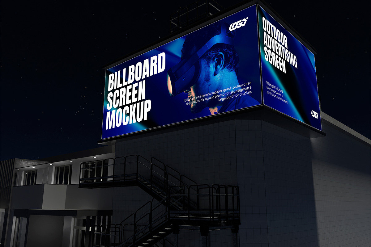 Billboard Screen Mockup, an Advertising Mockup by Unerispace (Photo 5 of 5)