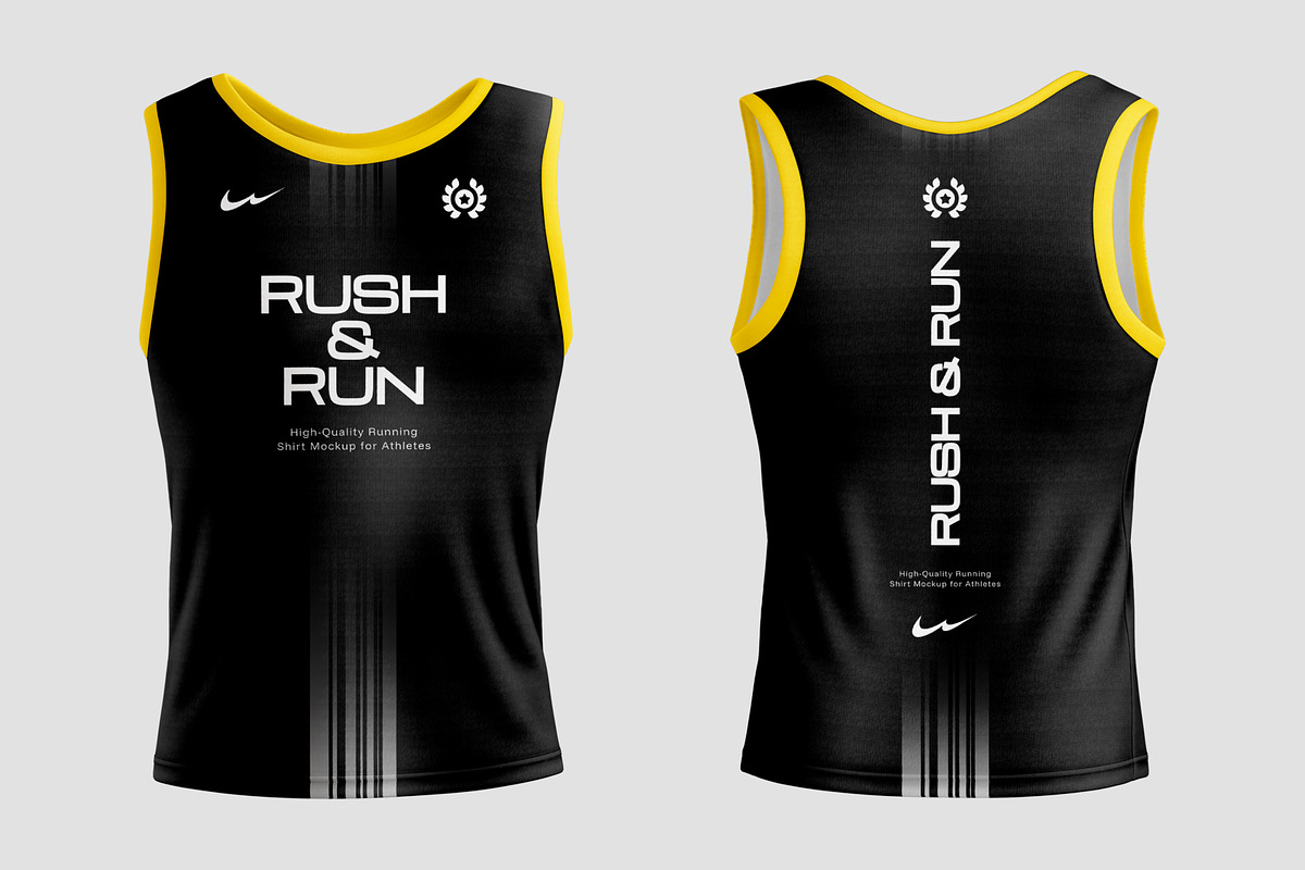 Men’s Running Singlet Mockup, a Shirt Mockup by SLAB! Design (Photo 3 of 3)