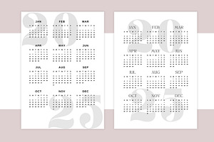 2025 Editable Calendar