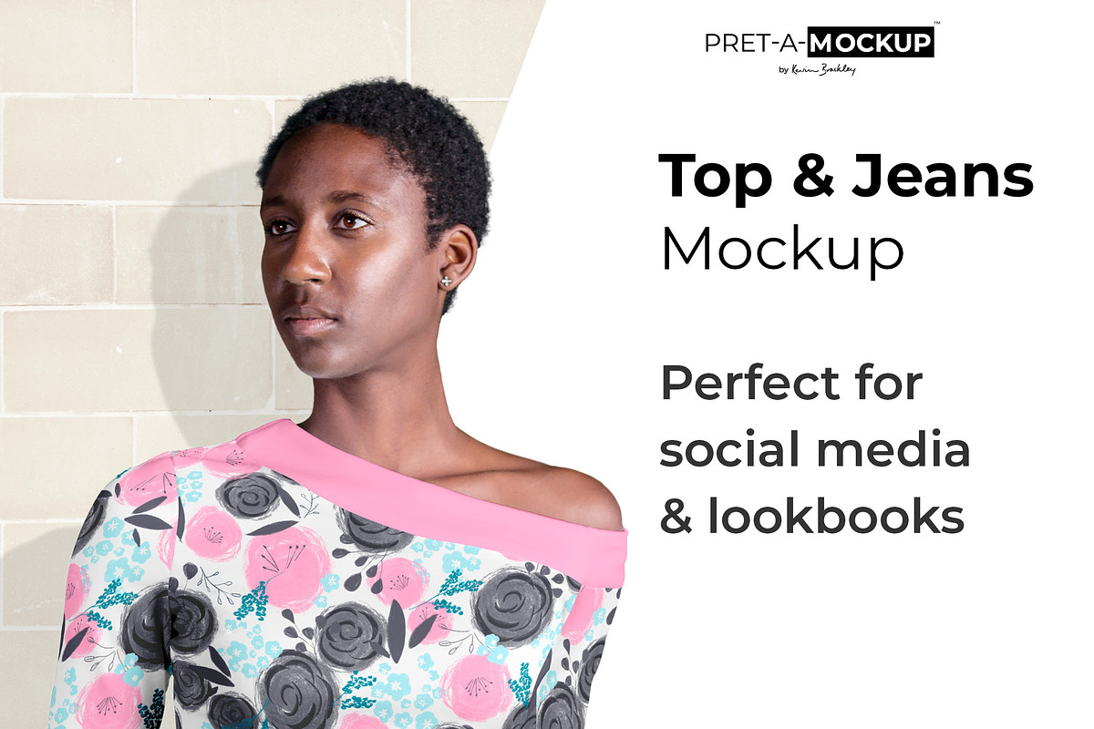Top and Jeans Mockup, a Books & Magazine Mockup by Pret-a-Mockup (Photo 1 of 7)