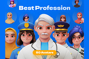 3D Avatar Profession Characters, an Object Graphic by Rakata Studio (Thumbnail 6 of 6)