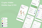 Crypto Wallet Mobile App UI Kit, an UI Kit Template by Betush