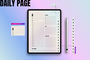 Holo Editable Digital Planner 2023