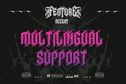 Noctyrr Heavy Metal Gothic Font, a Blackletter Font by Letterara (Thumbnail 14 of 15)