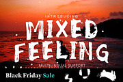 Mixed Feeling Font, a Font by VitaminRGB (Thumbnail 1 of 7)