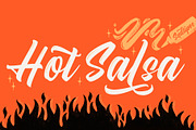 Hot Salsa brush font, a Script Font by Sudtipos (Thumbnail 1 of 6)