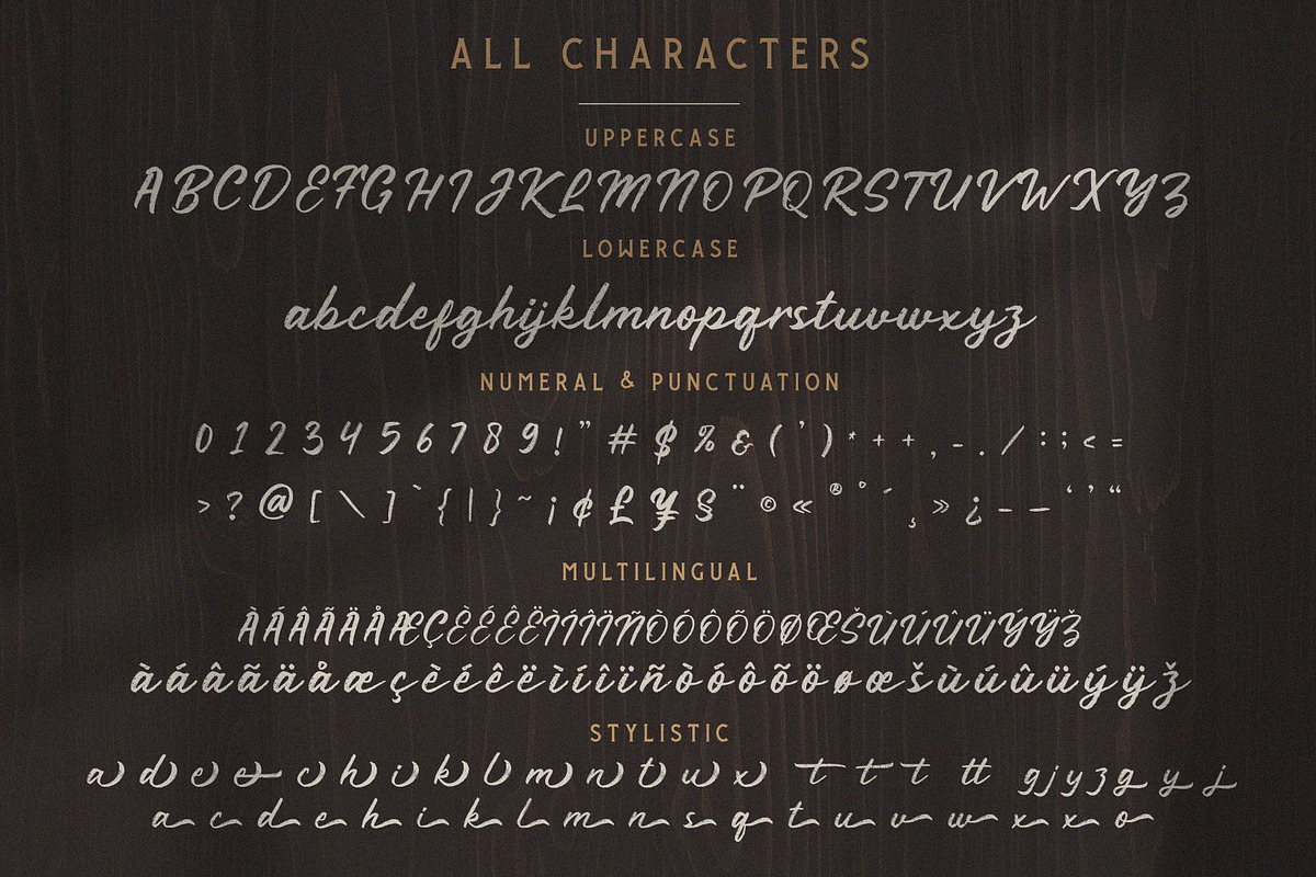 Rustyne - Rustic Script Font, a Script Font by Craft Supply Co. (Photo 9 of 10)