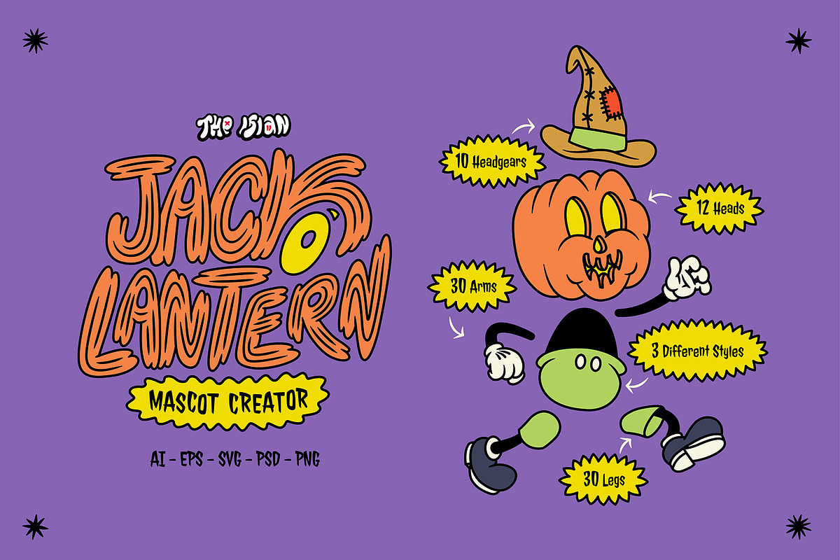 Halloween Cartoon Bundle, an Illustration by The Isian (Photo 18 of 40)