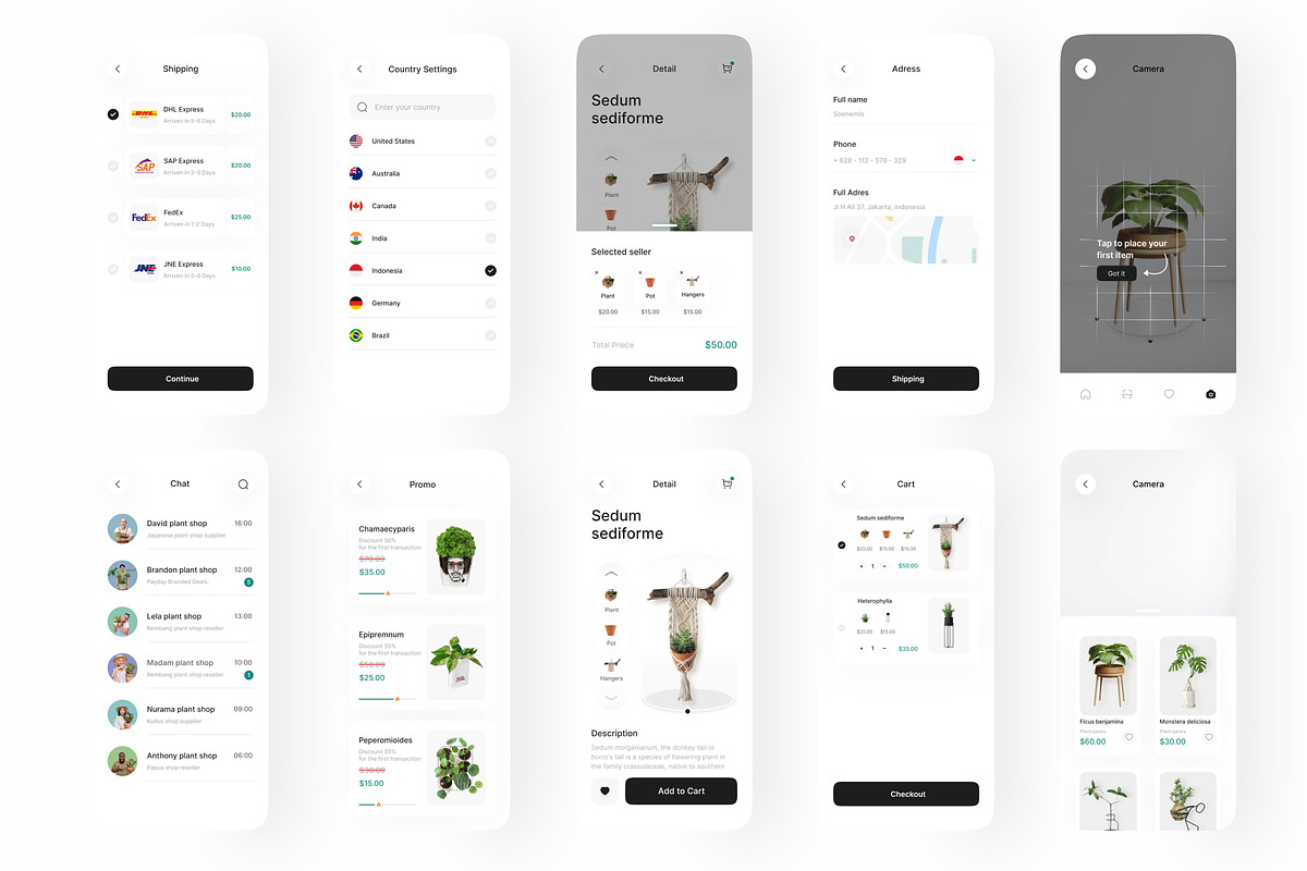 Plant Shop, an UI Kit Template by Korsa Agency (Photo 5 of 6)