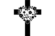 Floral Cross Silhouette, an Object Graphic by Creativeshirt (Thumbnail 12 of 20)