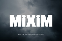 MiXiM - Bold Brutalist Display Font