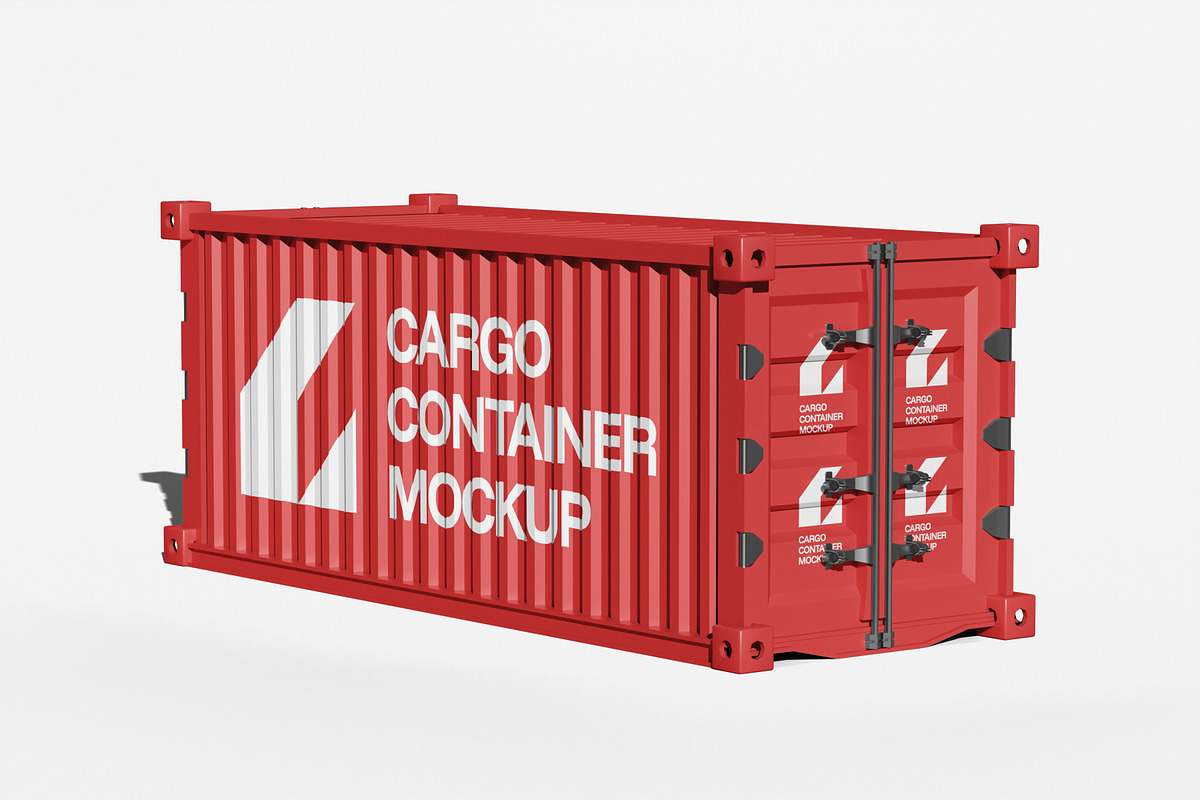 Cargo Container Model Mockup, a Product Mockup by SLAB! Design