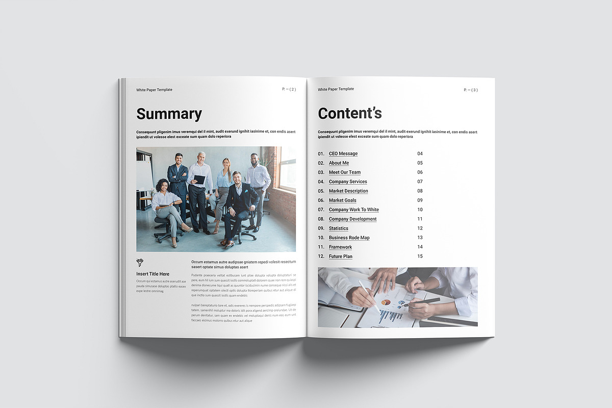 Business Plan Template, a Brochure Template by GoldenGrid Studio (Photo 3 of 11)