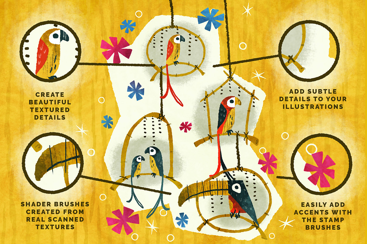 Luau Photoshop Brush Collection, a Brush Add-On by Hues of Hodges (Photo 4 of 6)