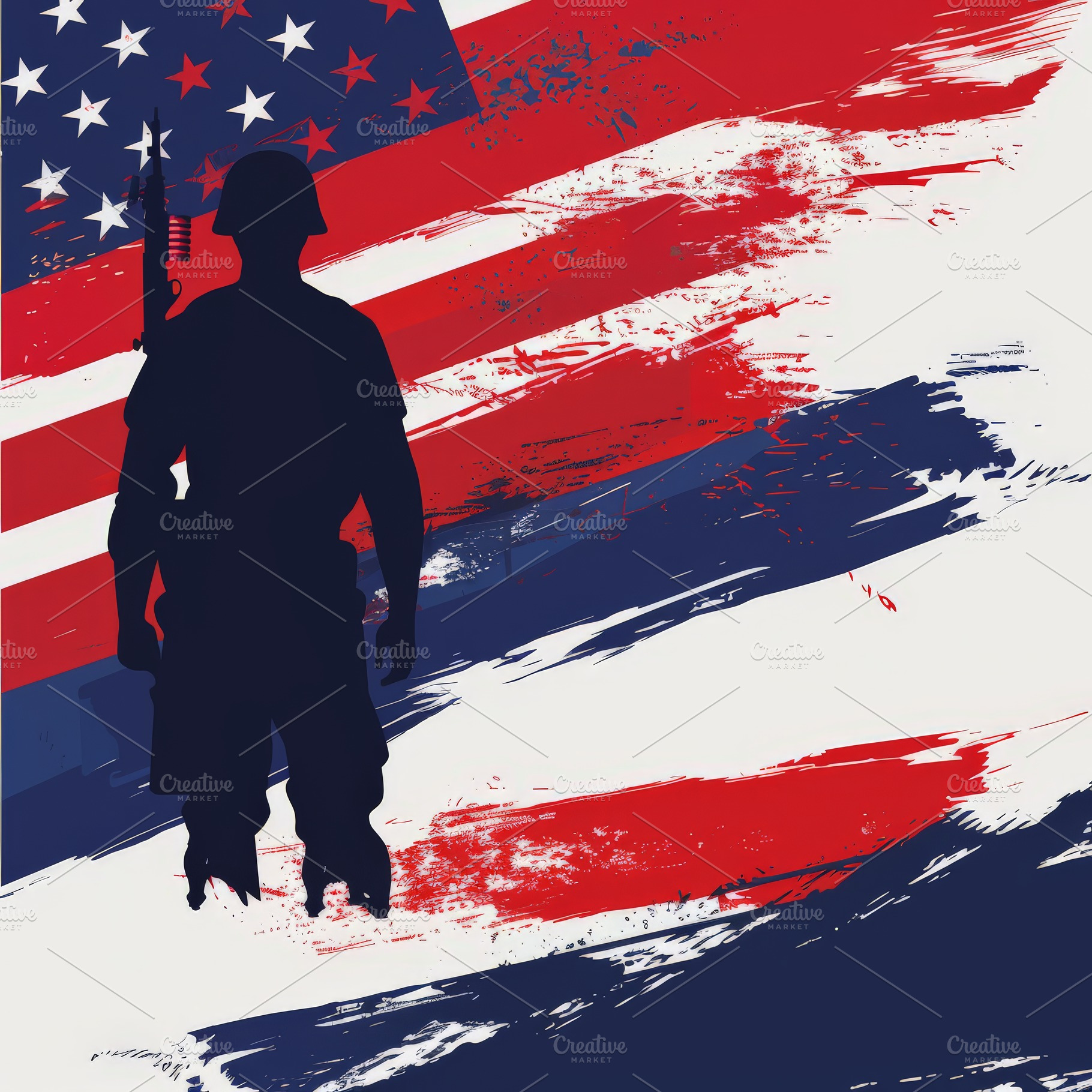 Memorial Day concept for American Fl, a Background Photo by Pixeness