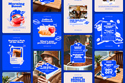 Coffee Shop Instagram Templates, a Social Media Template by Supanium Studio (Thumbnail 1 of 5)