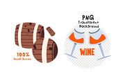 Wine and Cheese Clipart, a Food Illustration by Luamor (Thumbnail 5 of 7)