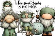 Whimsical Santa Clipart, an Illustration by DreamArtGraphic (Thumbnail 1 of 5)