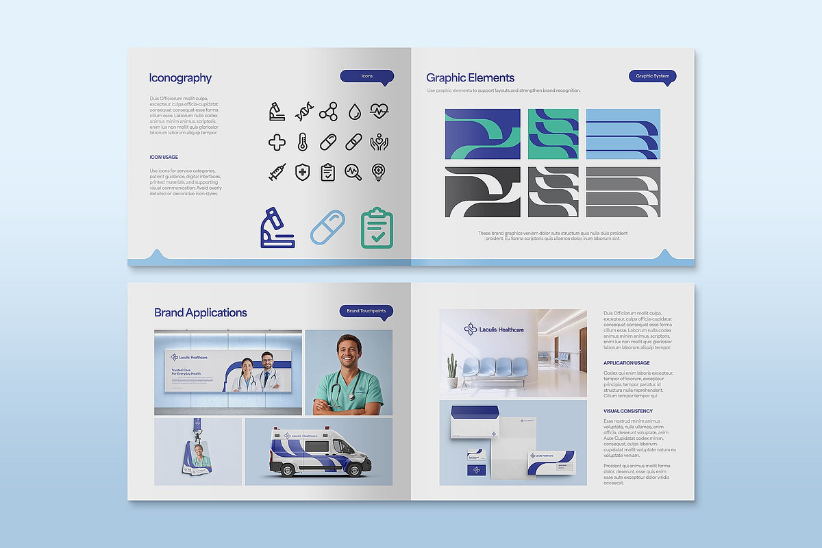 Healthcare Brand Guidelines Template, a Brochure Template by BrandPacks (Photo 7 of 8)