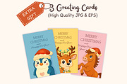 Cute Winter & Christmas Clipart Set, a Seasonal Illustration by Bielousova Art (Thumbnail 4 of 8)