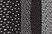 Sketch monochrome seamless patterns, a Pattern Graphic by Tumana_Net (Thumbnail 5 of 7)