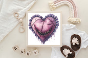 Pastel Gothic Halloween Clipart, an Illustration by CraftArtStudio (Thumbnail 6 of 6)