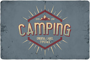 Camping typeface, a Symbol Font by VozzyStock (Thumbnail 1 of 7)