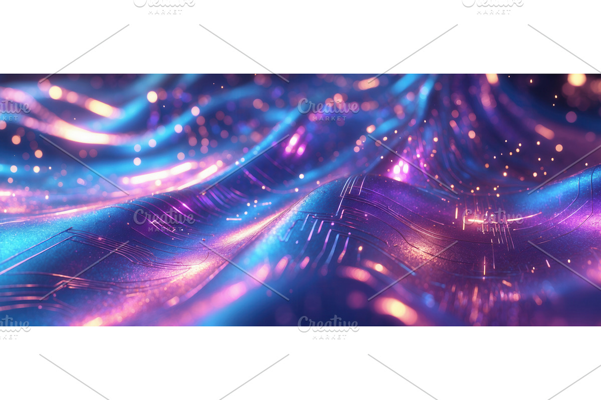 Futuristic glowing abstract surface, an Illustration by tilialucida