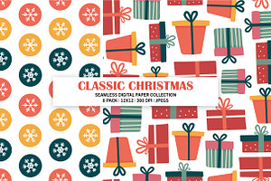 Classic Christmas Digital Paper