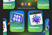 Cyber Security 3D Icons, an Object 3D Model by Rakata Studio (Thumbnail 4 of 7)
