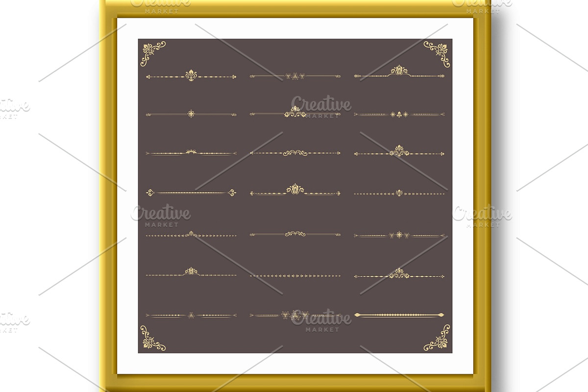 Vintage Big Set of Horizonyal, a Decorative Illustration by FineArtStudio (Photo 2 of 3)