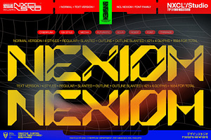 NCL Nexiom Font Family, a Blackletter Font by Enxyclo Studio