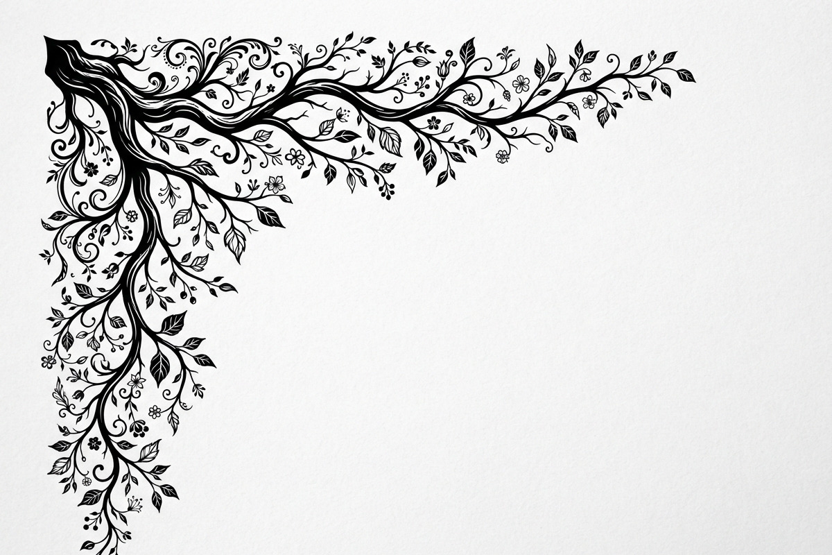 50 Tree Branch Corner Silhouette, a Decorative Illustration by Amazin_art (Photo 5 of 25)