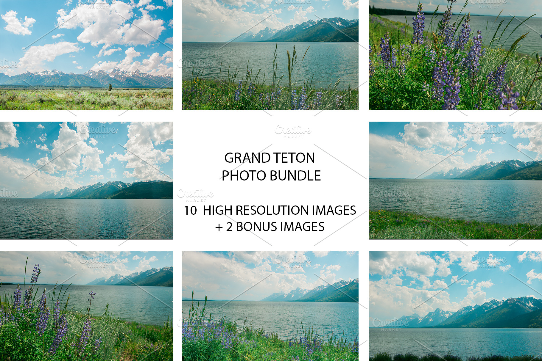 Grand Teton Photo Bundle, a Nature Photo by Cristina Nicole