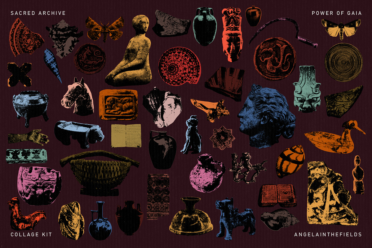SACRED ARCHIVE Collage Elements, an Object Graphic by angelainthefields (Photo 9 of 11)