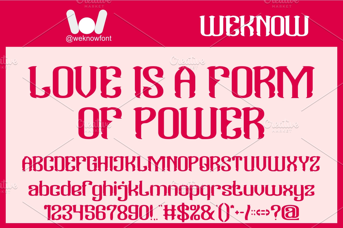 Mighty Hearts font, a Blackletter Font by weknow (Photo 3 of 8)