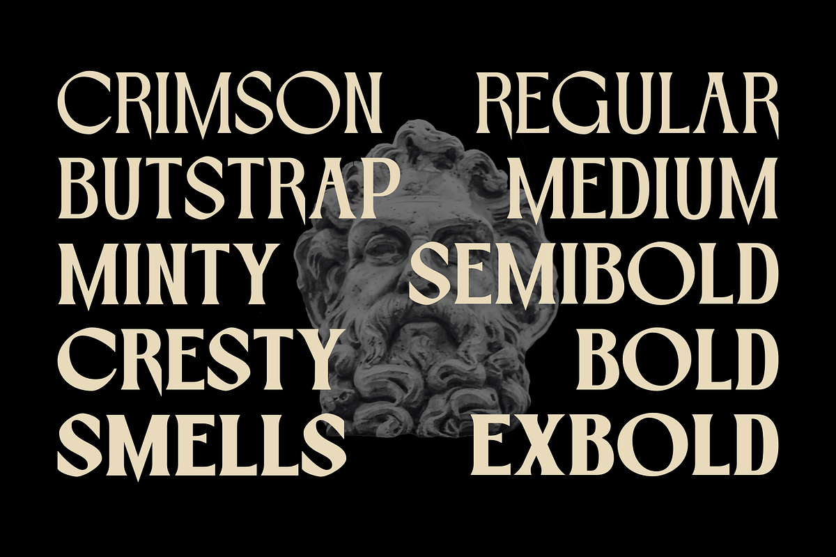 Cresty Eighties - Retro Typeface, a Serif Font by Holyline Design (Photo 2 of 15)