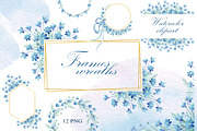 Forget me not clipart PNG, an Illustration by Alena Kurian (Thumbnail 1 of 3)