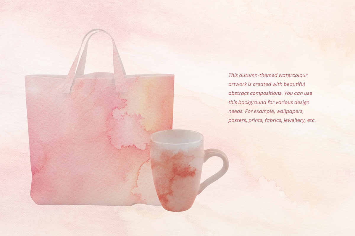 Autumn Watercolor Backgrounds, a Wallpaper Graphic by ElladesignCo (Photo 7 of 11)