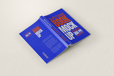 Paperback Book Cover Mockup, an Advertising Mockup by Xtrahive
