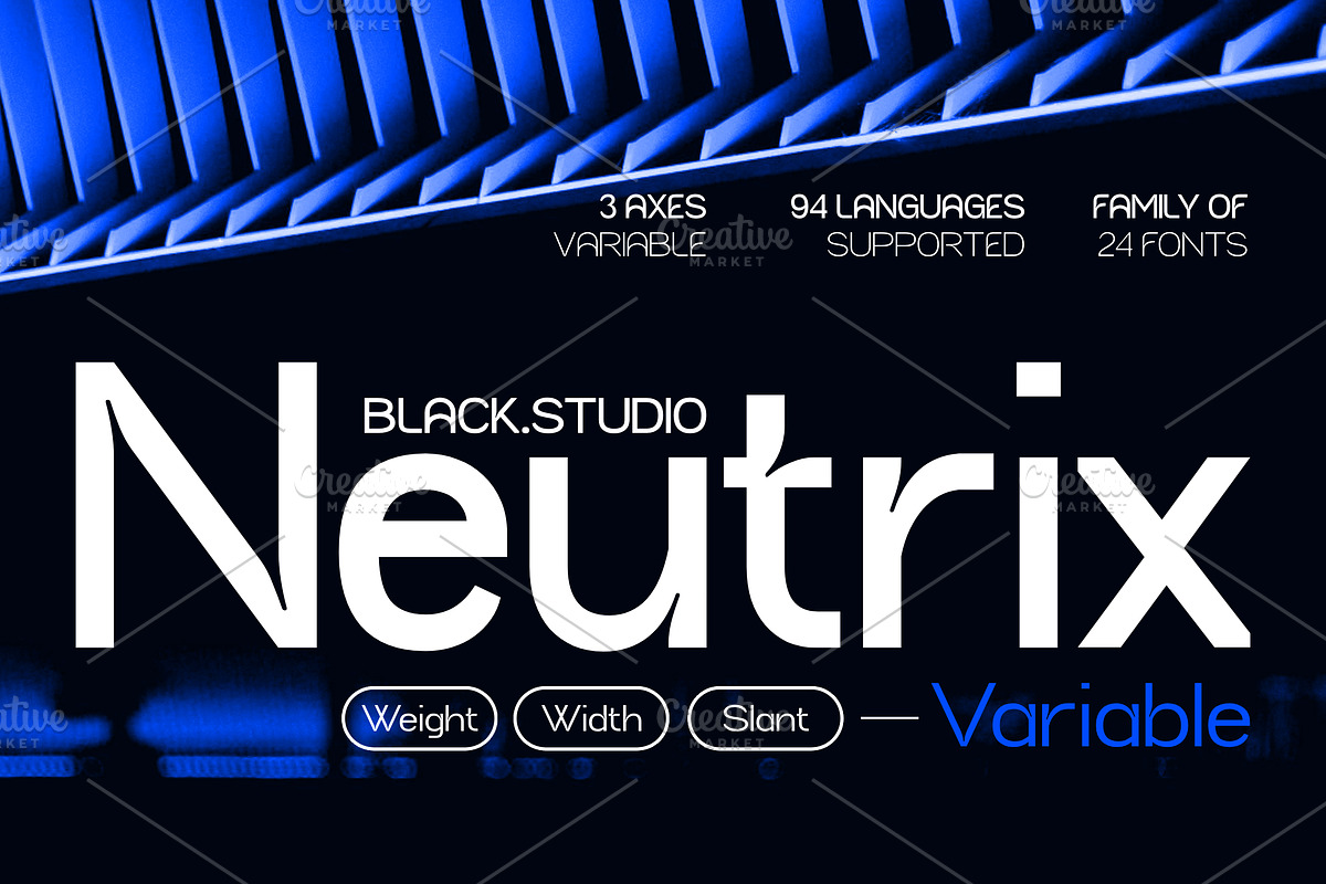 Neutrix, a Sans Serif Font by Black Studio (Photo 1 of 16)