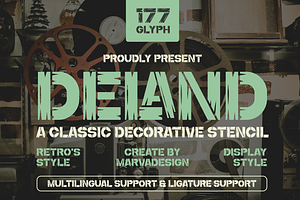 Deland - A Classic Decorative Stenci