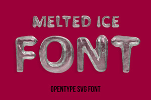 Melted Ice Font