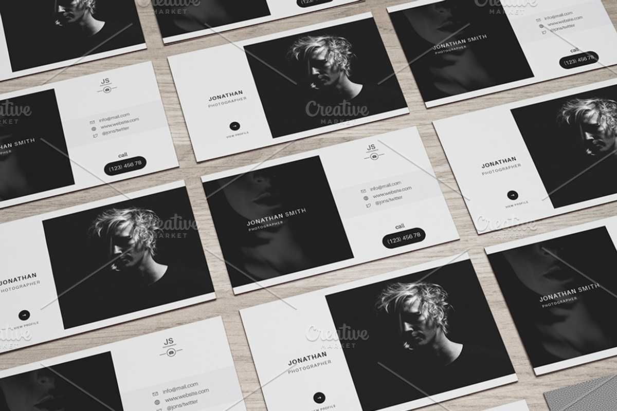 Professional Photographer Card, a Business Card Template by Awns Creators (Photo 6 of 6)