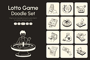 Lotto Game Doodle Icon Set, an Outline Icon by Vectors Market (Thumbnail 1 of 8)
