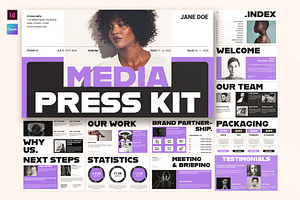 Media Press Kit Presentation, a Presentation Template by E-Type
