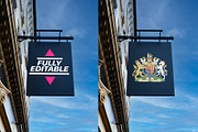 Outdoor Hanging Sign Mockup, an Advertising Mockup by Studio 97 | Mockups (Thumbnail 2 of 2)