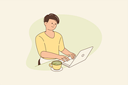 People with Matcha Illustration, an Object Graphic by Jump Studio (Thumbnail 9 of 12)