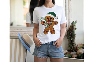 Knitted Gingerbread Png, Christmas, an Illustration by Designking